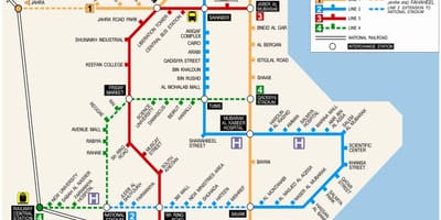 Karta Kuvajt metro